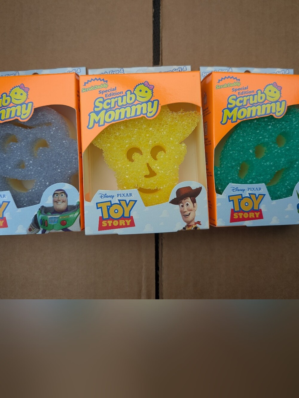 Scrub Daddy Mommy Disney PixarToy Story Woody Buzz Alien Sponges